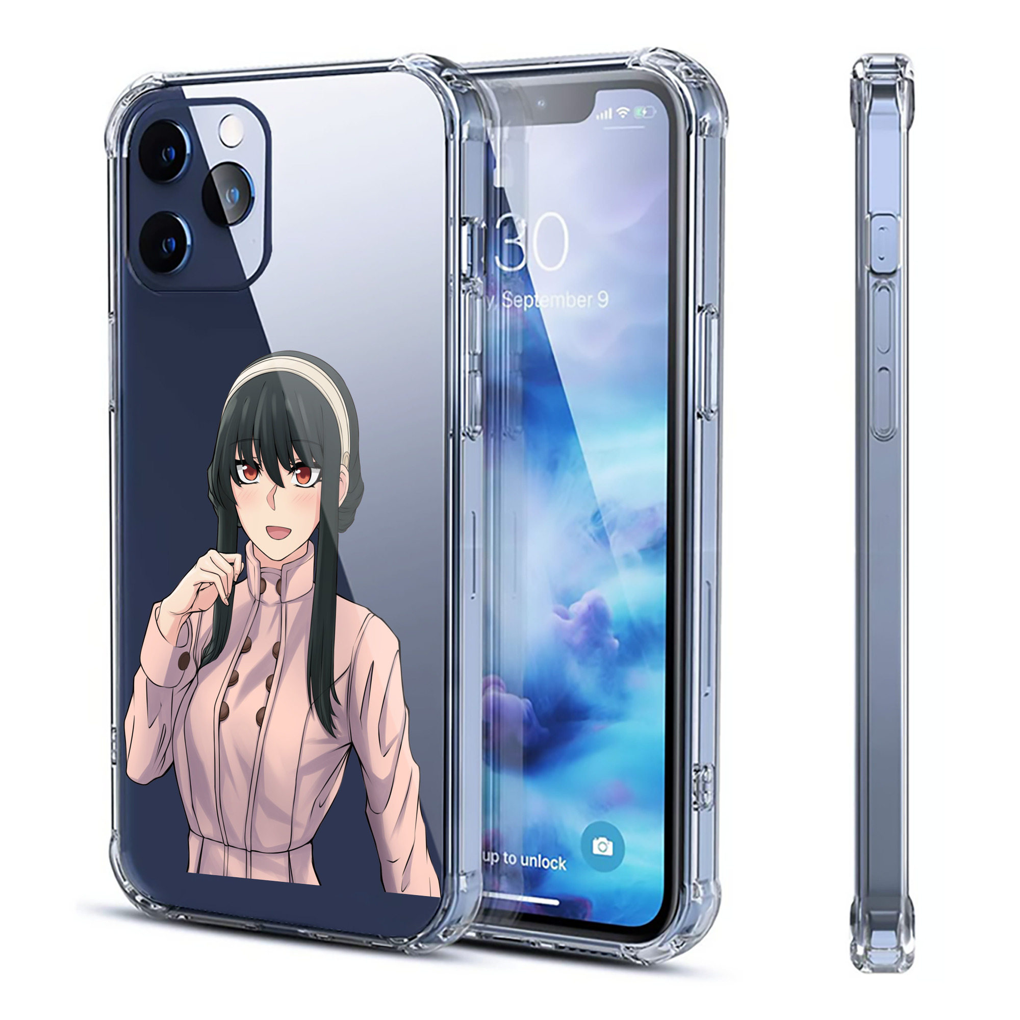 （画像用） SPY×FAMILY间谍家家酒 【iPhone 12シリーズ対応】透明スマホケース（クリアソフトケース）